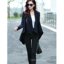 New Women Blazer Suit Cardigan Coat Irregular Collar Jacket Tops